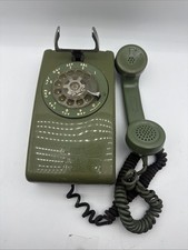 Vintage Stromberg-Carlson Green Rotary Dial Wall Telephone Made USA Untested