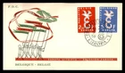 Mayfairstamps Belgium FDC 1958 dual Europa First Day Cover aaz_03531