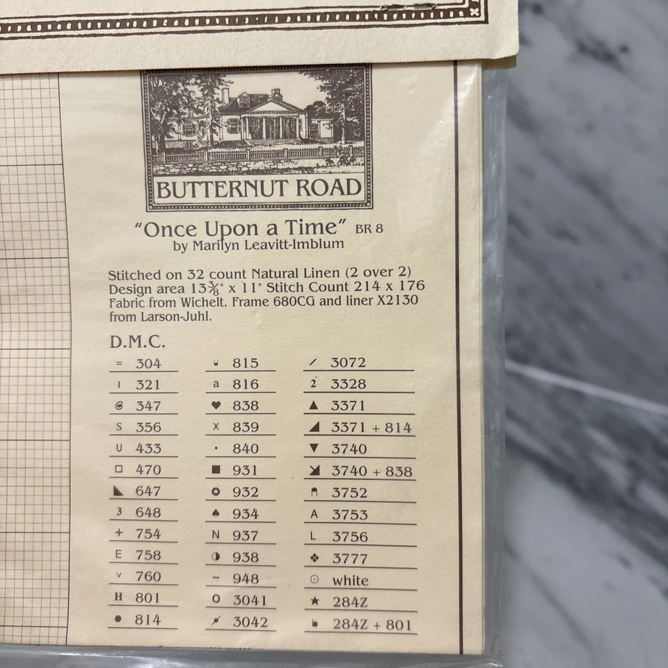 Butternut Road Counted Cross Stitch Pattern BR8 ONCE UPON A TIME Marylin Leavitt - Image 3 of 3