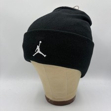 Nike Jordan Black Beanie Satin Lined One Size HJ3224-010