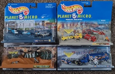 Original Brandneu Mattel Hot Wheels - Retro 90 Planet Micro Cars Sammlerstück Set