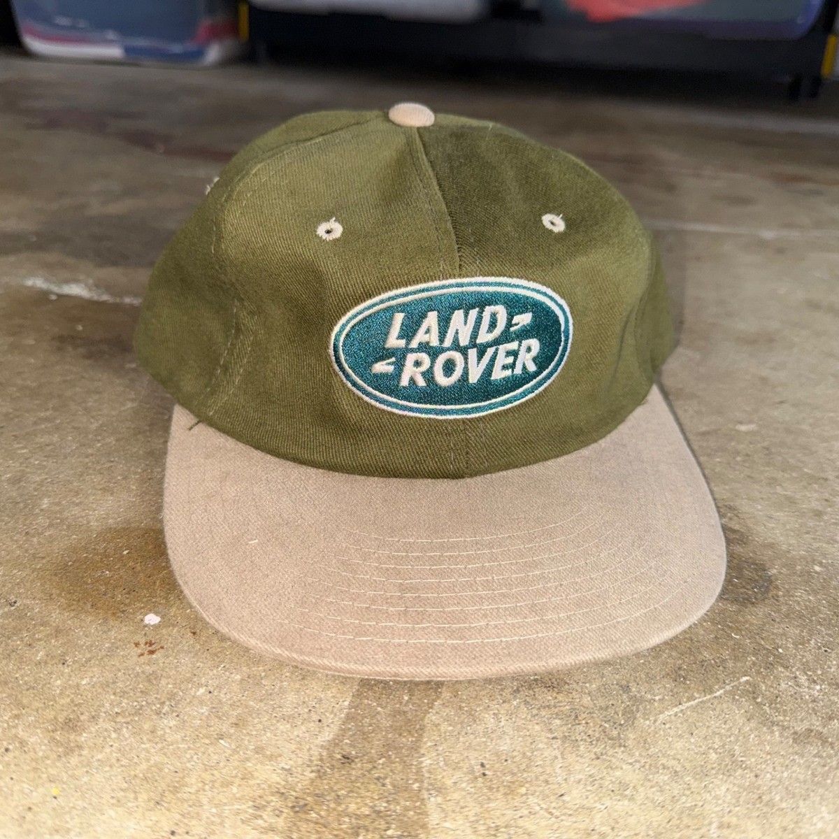 90s VINTAGE LAND ROVER SUV EMBROIDERED BASEBALL CAP ADJUSTABLE