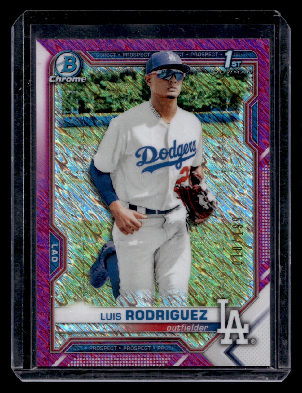 Luis Rodriguez 2021 Bowman Chrome #BCP-196 SN Los Angeles Dodgers