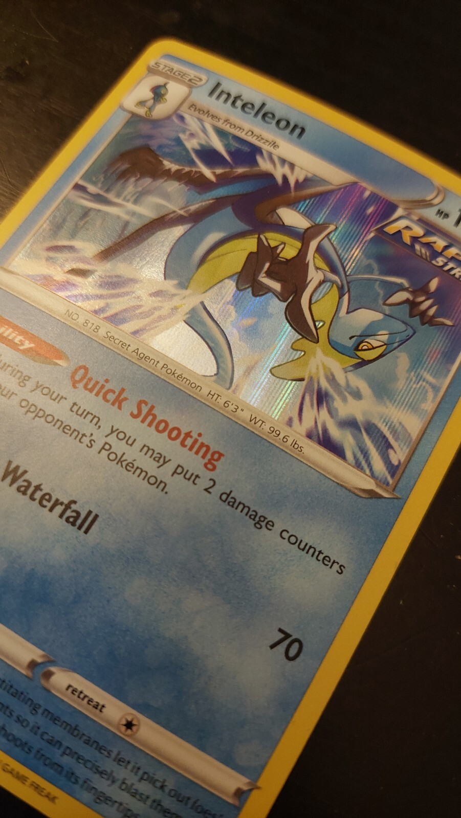 Inteleon (43/198) Holographic Pokemon Card