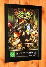 Dragon's Crown PS3 PS4 PS Vita Rare  Werbeblatt Gerahmt Poster / Ad Page Framed