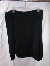 NEW Womans Plus 24W Black Fully Lined Skirt  FREE SHIPPING 