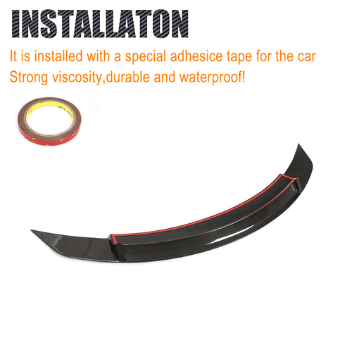 Für Mercedes C238 E450 E500 E53 Coupe 2017-2021 Carbon Heckspoiler Spoiler Lippe - Bild 11 von 13