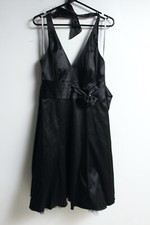 Vintage y2k Red Herring Womens Halter Occasion Dress - Black - Size 10 (f72)