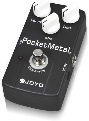 JOYO Metal Distortion Pedal Huge Distortion with Mid Knob for Electric Guitar Ef
