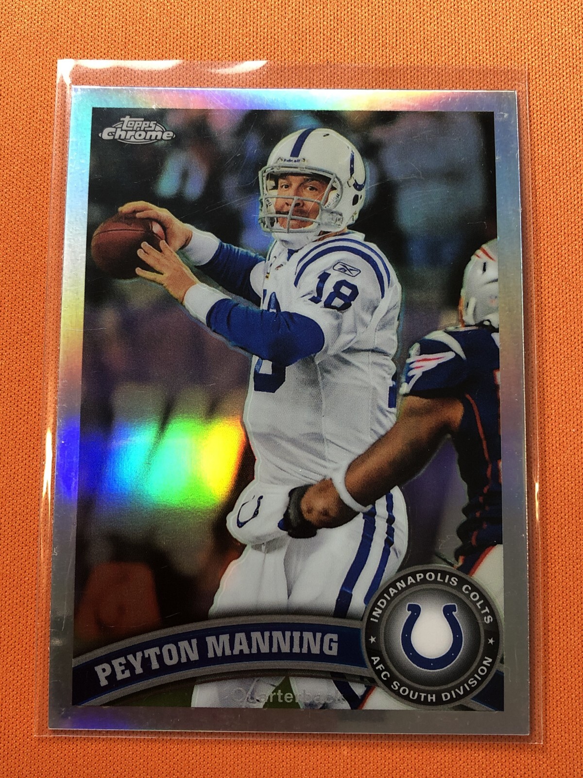 2011 Topps Chrome Peyton Manning #110 Refractor Colts