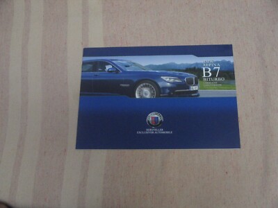BMW Alpina B7 biturbo  brochure prospekt 2009 De
