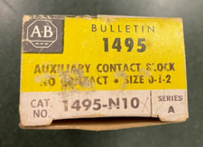 Allen Bradley 1495-N10 Auxiliary Contact (NIB)