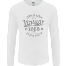 Vintage Year 72nd Birthday 1953 Mens Long Sleeve T-Shirt