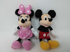 Mickey And Minnie Mouse Plush Set 9" Stuffed Animal Disney Plush