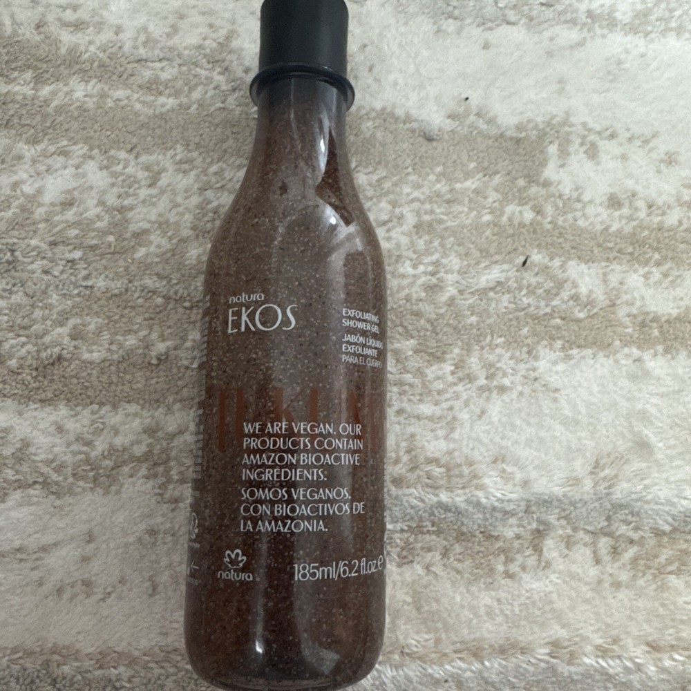 NATURA EKOS Exfoliating Shower Gel - 6.2oz - Brand NEW