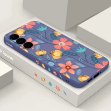 Shockproof Flower Case For Samsung Galaxy A55 A16 A25 A15 A54 A25 S24 Soft Cover