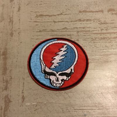 Grateful Dead Patch Steal Your Face Embroidered Iron On Rock Band