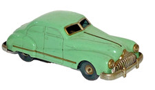 Schuco Light Green Buick Sedan GAMA 100 - Patent US Zone Germany Tin Windup
