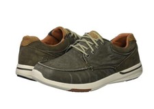Skechers Men  s Relaxed Fit Elent Arven Shoes 65494 Olive Green Size 11.5