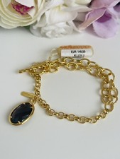 Bracciale Molecole Doppio Con Pietra Fumé