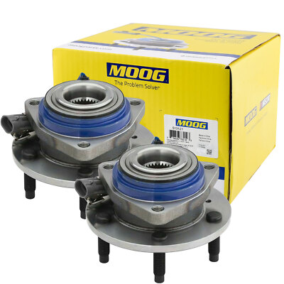 2 MOOG Front Wheel Bearing Hub Assembly for Chevrolet Impala Pontiac Grand Prix