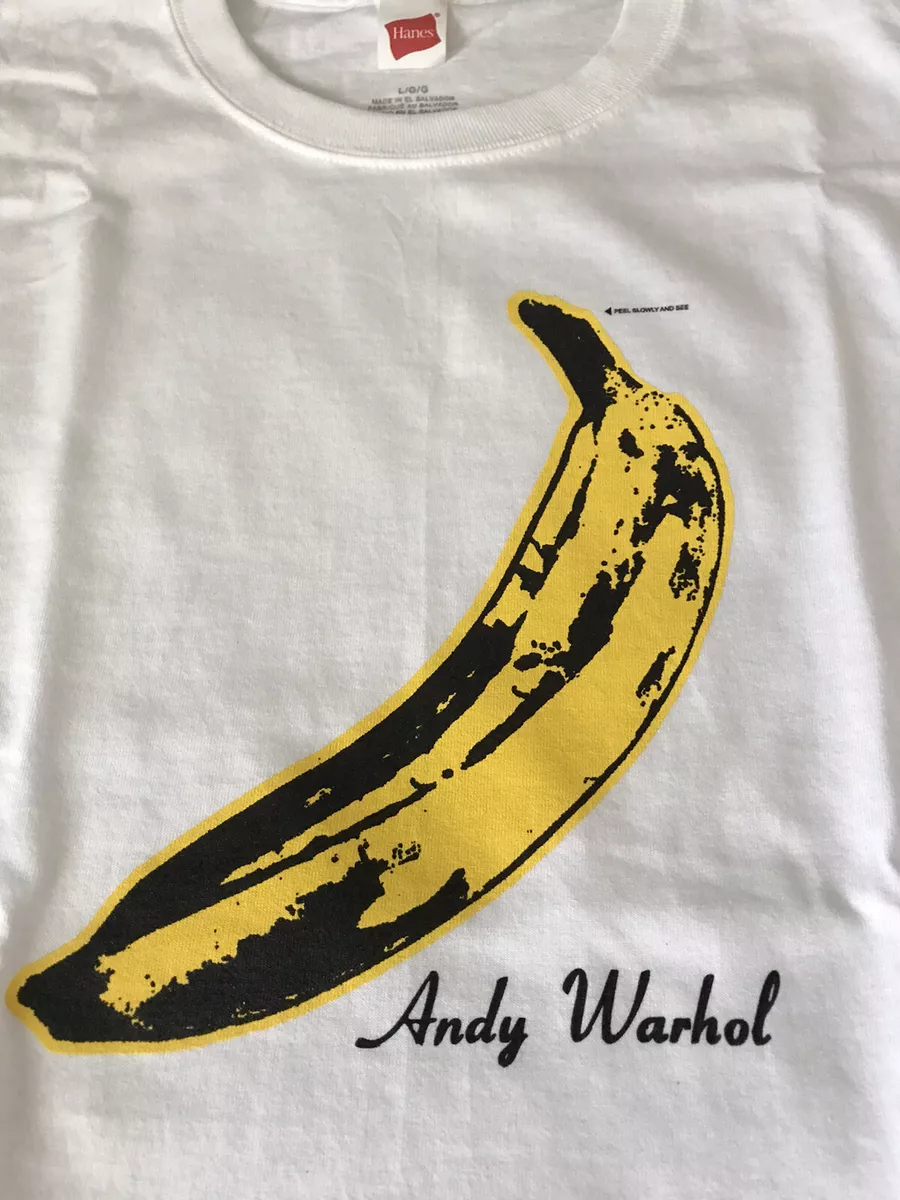 Andy Warhol Banana T Shirt White Size Extra Large Velvet