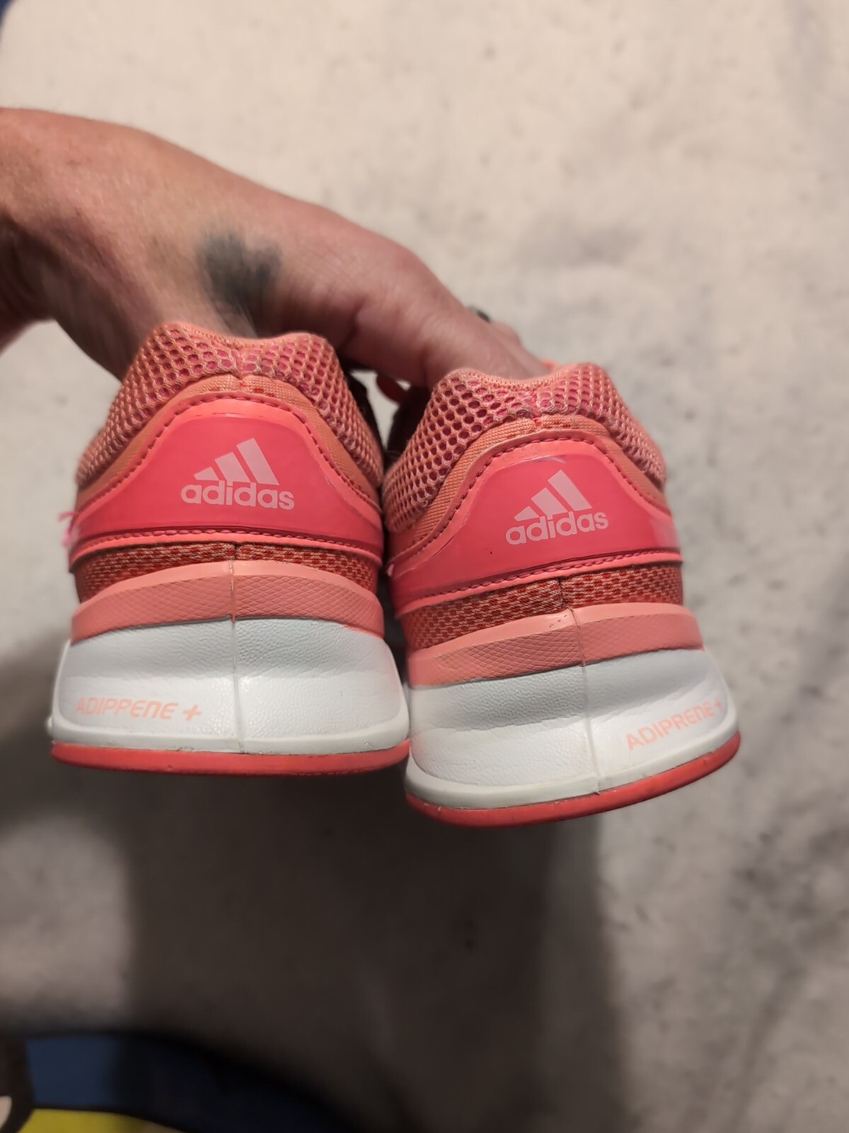 Adidas Powerblaze Adiprene Plus Womens Size 8.5 Running Shoes Coral Athletic