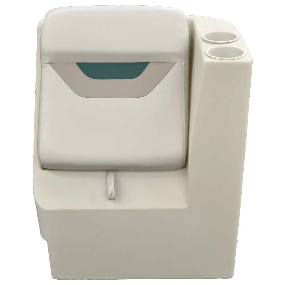 Wise Pontoon Boat Lean Back Seat 3407-1871 | Left 17 x 23 1/2 Inch Off Gray - Image 3 of 4