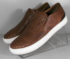 259246 SP50 BANKS MEN'S SHOES SIZE 9 M BROWN LEATHER LACE UP JOHNSTON & MURPHY