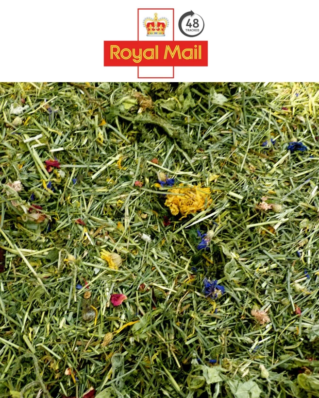 KOMODO - HAPPY PET Small Animal Edible Bedding Readi Grass Flower Plant Herbs Leaves Rabbit Guinea