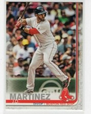J.D. Martinez 2019 Topps Series 1 Baseball Base Common #77 Boston Red Sox