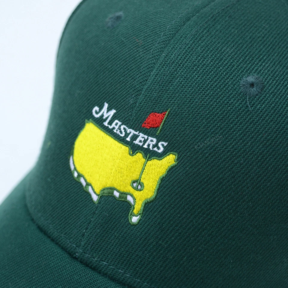 Augusta National Golf Club 2025 Papá Sombrero Verde Oscuro Masters Gorra Clásica Foto 2 de 4