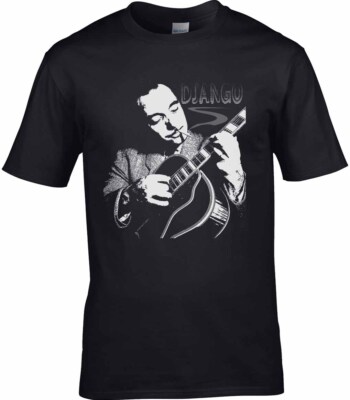 DJANGO REINHARDT JAZZGITARRE GYPSY HOMMAGE T-SHIRT MASTER DTG