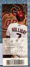 2011 Devin Mesoraco MLB Debut & 1st Hit DoubleTicket 9/3/11 Reds @ Cardinals