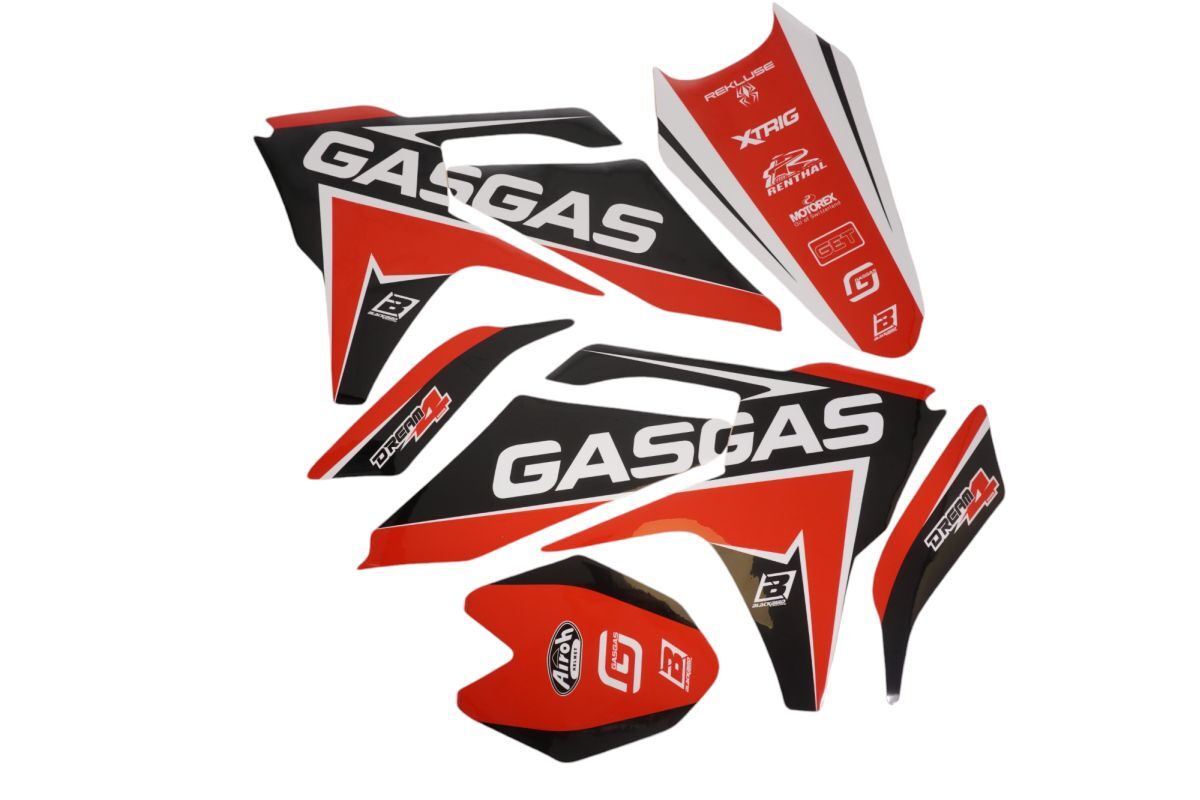 Kit déco Gas Gas MC EC 2024 autocollants d'origine DRE