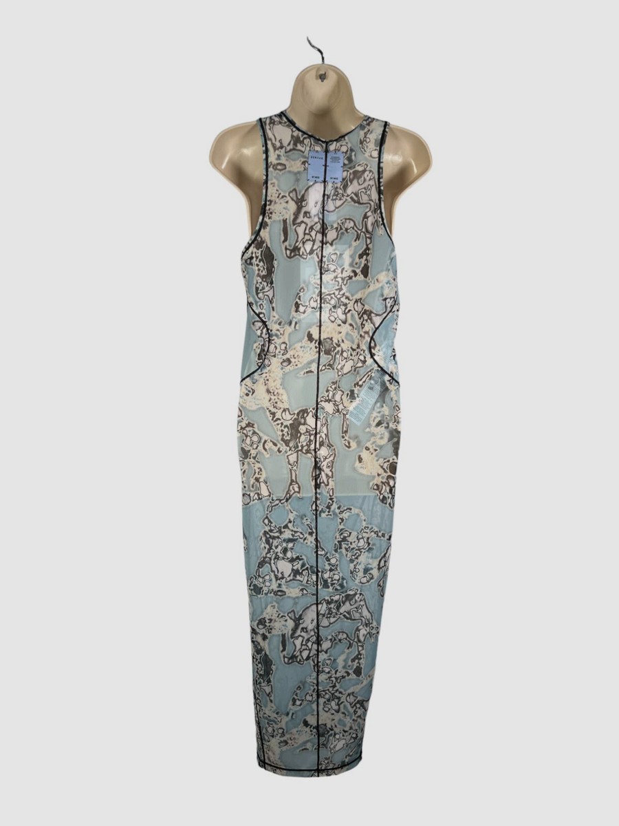 alexander mcqueen mesh dress Alexander McQueen Mesh Patchwork Knit Dress