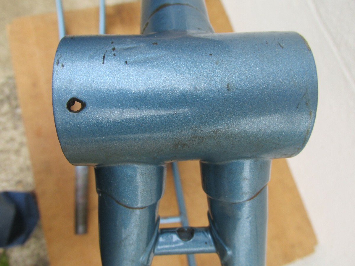 Cadre Vélo Course Ancien Artisanal - Acier - Tubes Vitus - 53 Cm - Années 1940/50