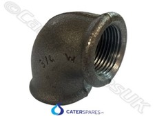 3/4" BSP FEMALE ELBOW BLACK IRON PIPE TUBE FITTING GAS COUPLING CONNECTOR