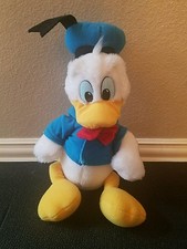 Vintage Disneyland Walt Disney World Donald Duck 15" Plush Doll Blue Sailor