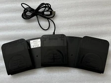 USB Triple Foot Pedal Gaming Control Programmable MIDI Macro Command Action HID