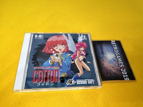 Cotton Fantastic Night Dreams  NEC PC ENGINE CD ROM SPINE CARD + REG CARD.