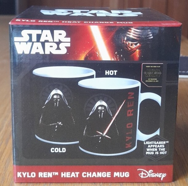 Kylo Ren Heat Change Mug Star Wars Force Awakens Changing Lightsaber 300ml Cup