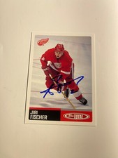 Detroit Red Wings JIRI FISCHER Signed Card
