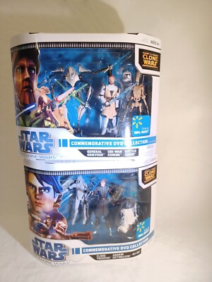 Star Wars The Clone Wars Commemorative Collection 3 Pack Set Of 2
