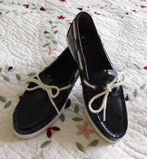 NEW Cole Haan Women's Size 8 Patent Leather Style Flats Loafer Boat Shoes