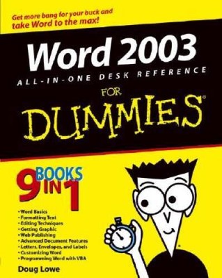 Word 2003 All-in-One Desk Reference For Dummies - Paperback By Lowe, Doug - GOOD