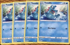 x4 Totodile 55/264 - Fusion Strike - Common - Read Desc.