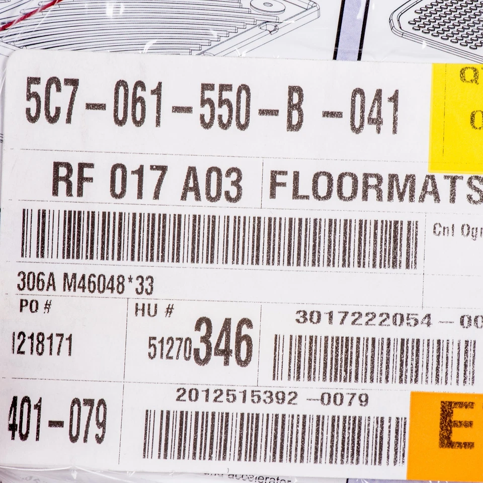 Alfombrillas clips redondos nuevas OEM 2011-2018 Volkswagen Jetta solo 5C7-061-550-B-041 Foto 4 de 4