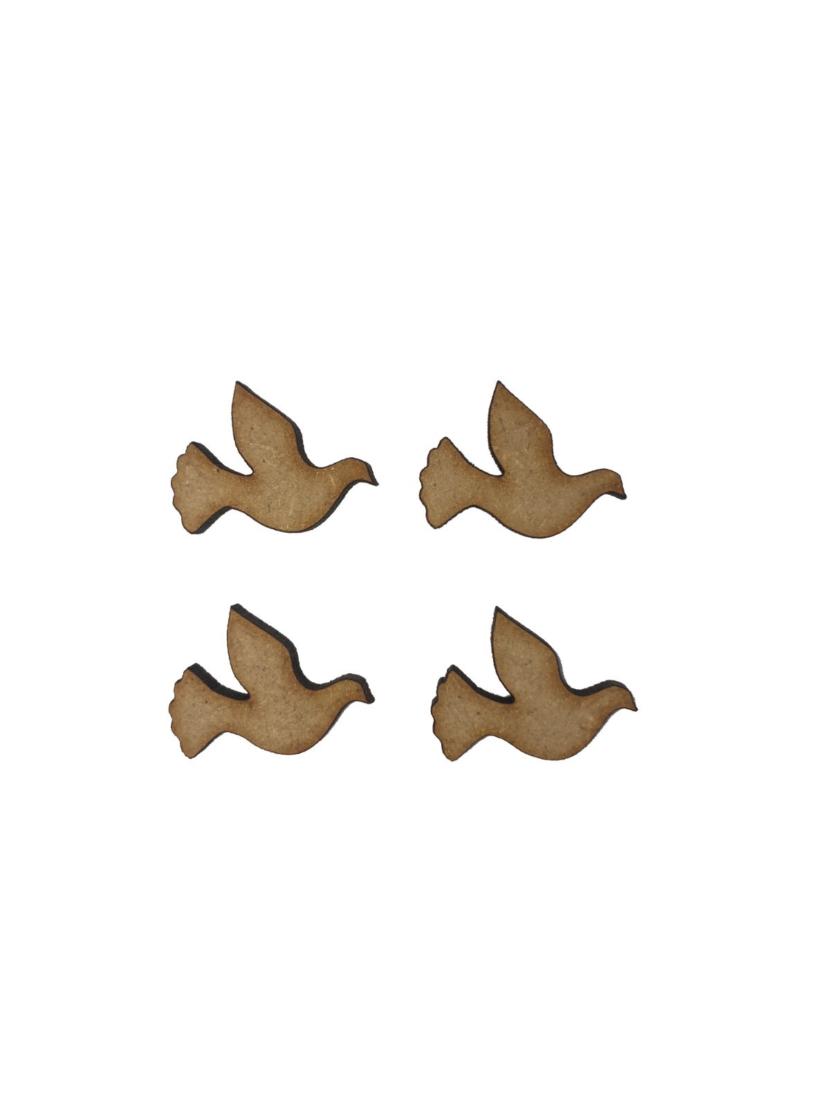 30x Dove Bird 2cm Wood Craft Embelishments Laser Cut Shape MDF