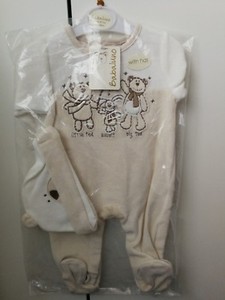 baby grow and matching hat